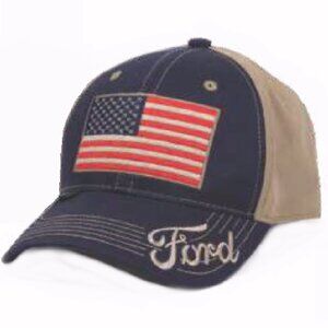 Ford Embroidered U.S. Flag Cap Hat - NEW FAST SHIPPING